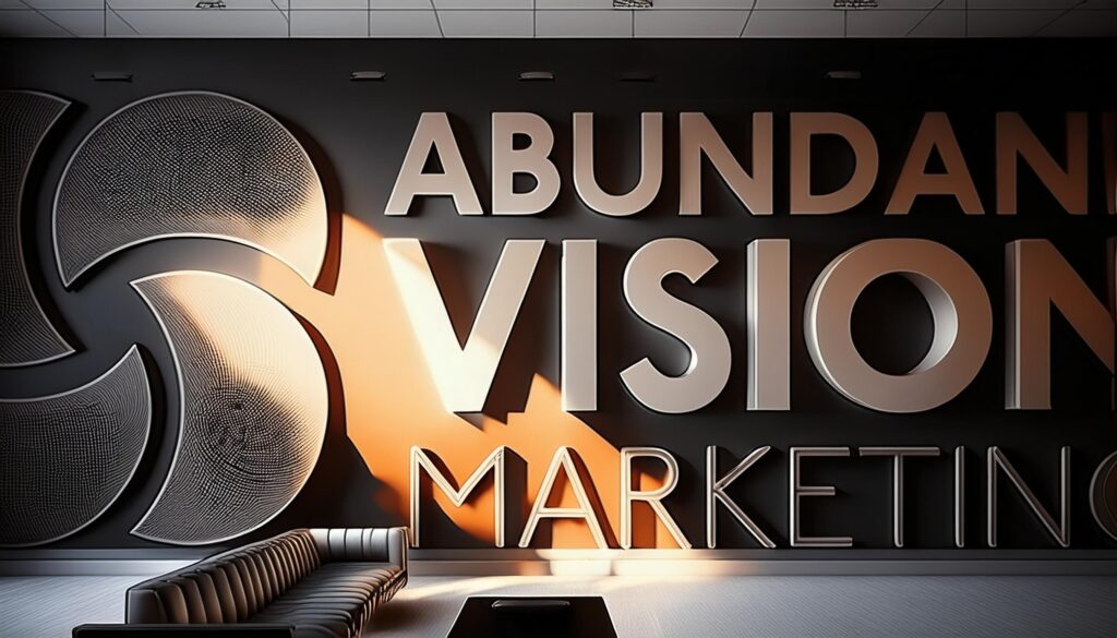 Background Image of concept artwork of Abundant Vision Marketing wall artwork